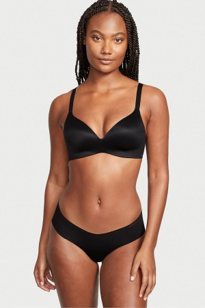 Victoria's Secret Bare Smooth Lightly Podsite Non Wired Full Cup Bra Čierne | HASCU-9753