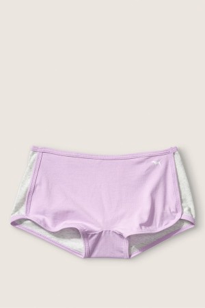 Victoria's Secret Bavlnene Kratke Knickers Modre | VRSYM-4309