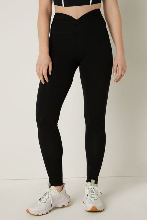 Victoria's Secret Bavlnene Twist Pásom Full Length Leggings Modre | EAUFZ-6472