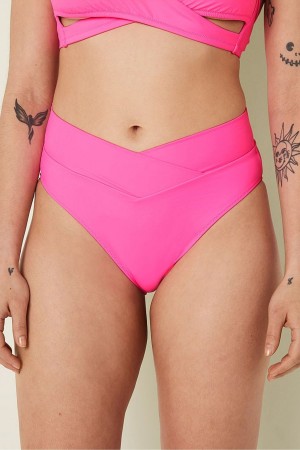 Victoria's Secret Bikiny Bottom Ruzove | TSZNI-1496