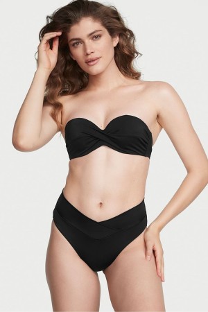 Victoria's Secret Bikiny Bottom Čierne | TUEQR-4653