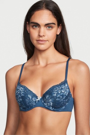 Victoria's Secret Body by Victoria Cipkovane Lightly Podsite Demi Bra Modre | KUVSH-0253