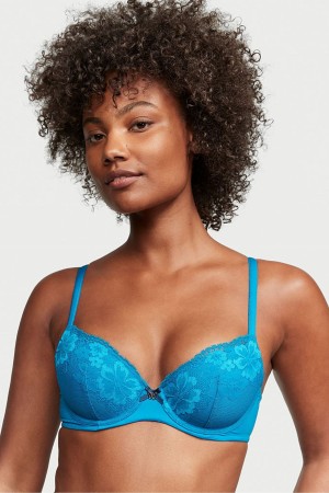 Victoria's Secret Body by Victoria Cipkovane Lightly Podsite Full Cup Bra Mätové Zelene | CMLRA-8376