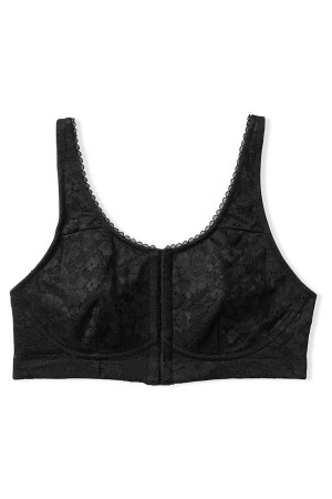 Victoria's Secret Body by Victoria Front Zapinanie Unlined Post Surgery Bra Čierne | WOKMH-6943