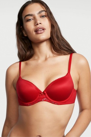 Victoria's Secret Body by Victoria Smooth Lightly Podsite Demi Bra Červené | YWSGK-8950