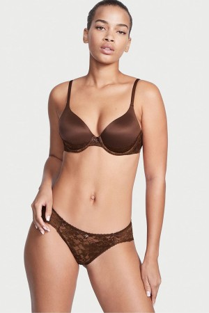 Victoria's Secret Body by Victoria Smooth Lightly Podsite Full Cup Bra Hnede | RSYKN-9136