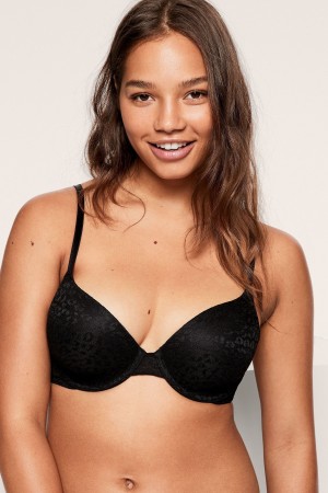 Victoria's Secret Cipkovane Lightly Podsite T-Shirt Bra Modre | ZIXBE-4295