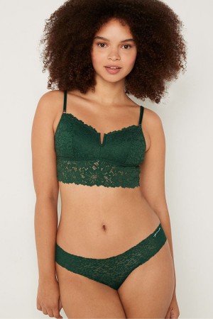 Victoria's Secret Cipkovane Longline Bralette Biele | ZTQJV-5647