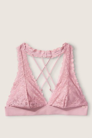 Victoria's Secret Cipkovane Remienkové Back Halterneck Bralette Biele | IMWUK-5374