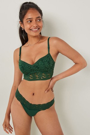 Victoria's Secret Cipkovane Wired Push Up Bralette Modre | VWKOD-6384