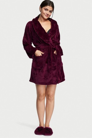 Victoria's Secret Cosy Kratke Dressing Gown Červené | ZWBVJ-7369