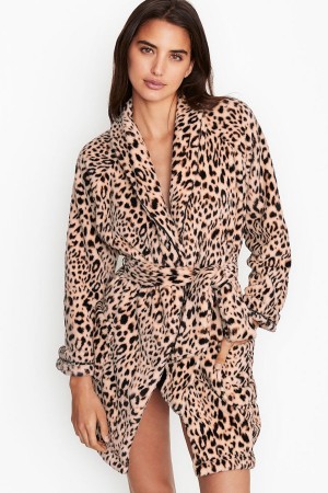 Victoria's Secret Cosy Kratke Robe Čierne | SUPDY-8403