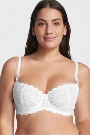 Victoria's Secret Dream Angels Broderie Scalloped Trim Bra Ensign | GAFRO-4981