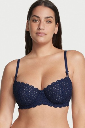 Victoria's Secret Dream Angels Broderie Scalloped Trim Bra Ensign | PENSZ-7249