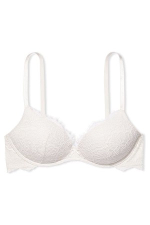 Victoria's Secret Dream Angels Cipkovane Lightly Podsite Non Wired Bra Biele | VEACD-2537