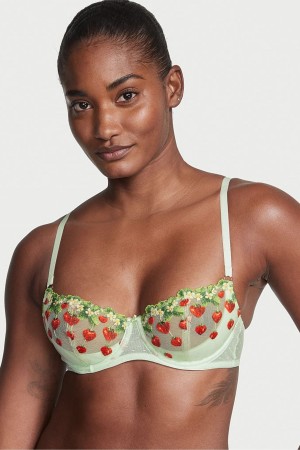 Victoria's Secret Dream Angels Strawberry Embroidered Bra Zelene | VXWUQ-0153