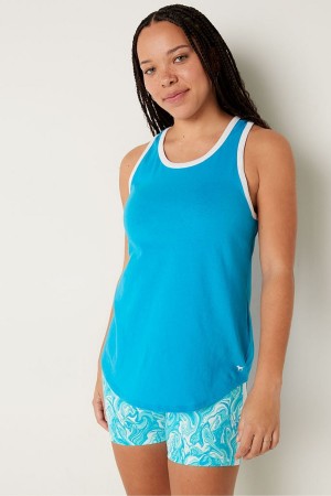 Victoria's Secret Everyday Ringer Tank Modre | YKMFB-0741