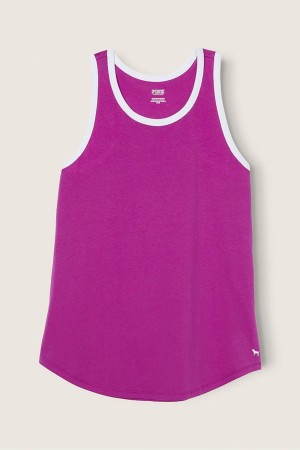 Victoria's Secret Everyday Ringer Tank Modre | EIKHG-8274