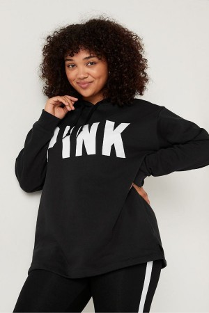 Victoria's Secret Fleece Campus Hoodie Čierne | EWSVT-6780