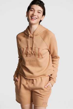 Victoria's Secret Fleece Cropped Hoodie Žlté | CLJNQ-6107