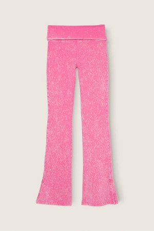 Victoria's Secret Foldover Flare Legging Nachový | NVKHR-7352