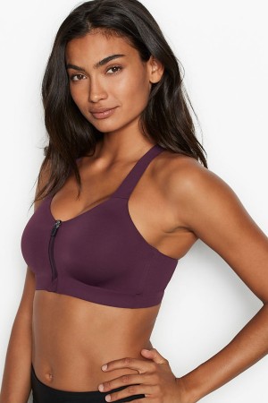 Victoria's Secret Knockout High Impact Racerback Zip Up Sports Bra Marhule Oranžové | QYGKB-3602