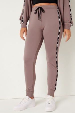 Victoria's Secret Logo Full Length Lounge Jogger Káva Hnede | NGVXP-2598