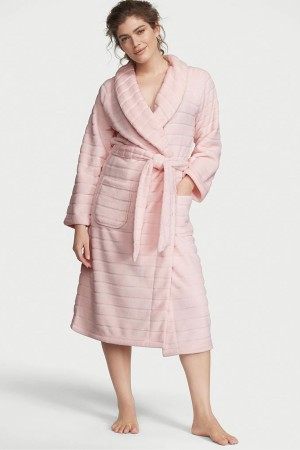 Victoria's Secret Long Cosy Robe Ruzove | XGDFH-6928