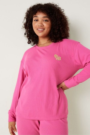 Victoria's Secret Long Sleeve Pyjama Top Ruzove | QLVRU-1629