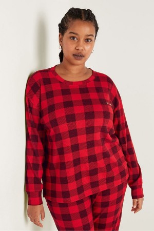 Victoria's Secret Long Sleeve Pyjama Top Ruzove | COEMP-8943