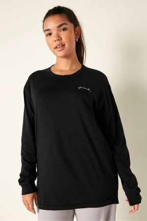 Victoria's Secret Long Sleeve T-Shirt Nachový | XRAVB-4153