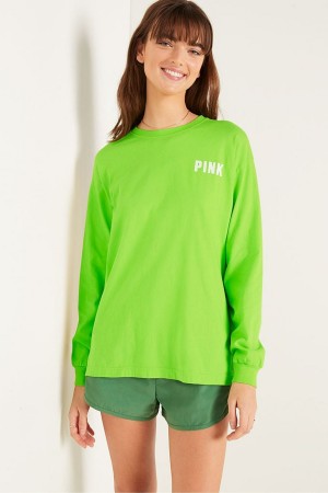 Victoria's Secret Long Sleeve T-Shirt Zelene | HXJRA-5729