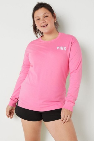 Victoria's Secret Long Sleeve T-Shirt Zelene | PTSCY-7280