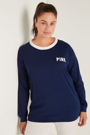 Victoria's Secret Long Sleeve T-Shirt Čierne | WMLGB-5194