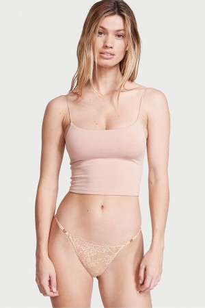 Victoria's Secret Love Cloud Cipkovane Bikiny Knickers Čierne | DZYSG-5870