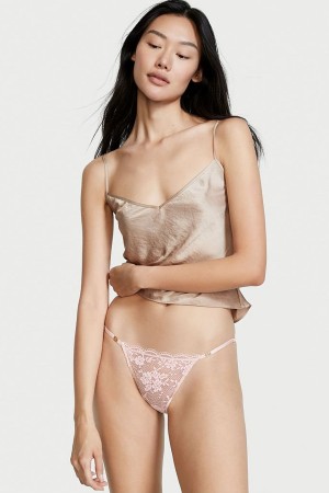 Victoria's Secret Love Cloud Cipkovane Bikiny Knickers Červené | YWXOL-0839