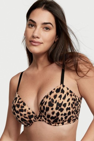 Victoria's Secret Love Cloud Smooth Bra Hnede Leopardie | ARQWI-5823