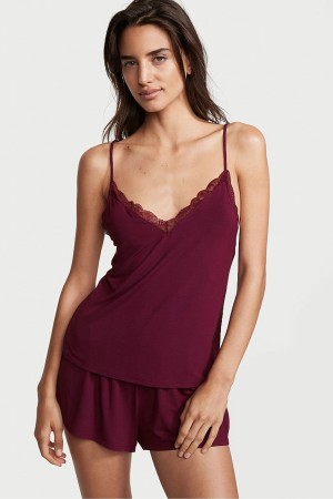 Victoria's Secret Modal Cami Set Čierne | BMVJY-9260