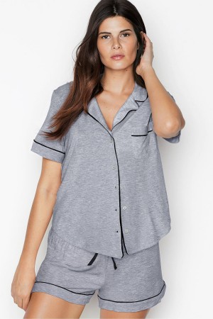 Victoria's Secret Modal Pyjama Kratke Pyjamas Set Čierne | CGVQX-6923