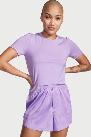 Victoria's Secret Modal and Satin Kratke Pyjamas Nachový | DOWFL-2583