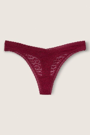 Victoria's Secret No-Show Cipkovane Logo Tanga Knickers Čierne | YLPTZ-3526