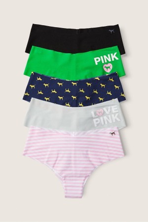 Victoria's Secret No-Show No Show Cheeky Knickers 5 Pack Ruzove | GKECJ-7896