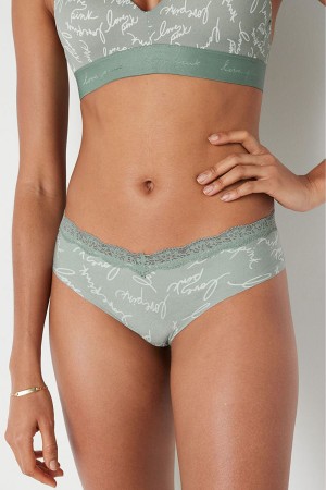 Victoria's Secret No-Show No Show Cheeky Knickers Zelene | WVROZ-7430