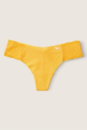 Victoria's Secret No-Show No Show Tanga Knickers Žlté | DNQRU-2546