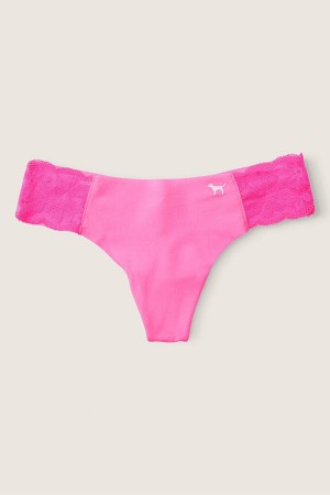 Victoria's Secret No-Show No Show Tanga Knickers Ruzove Ruzove | TVSPO-5821