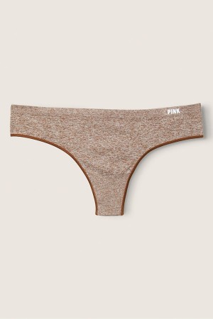 Victoria's Secret No-Show No Show Tanga Knickers Hnede | QELRI-6174