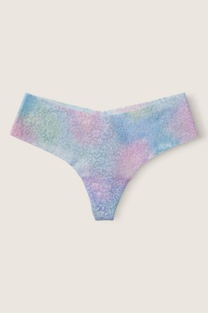 Victoria's Secret No Show Tanga Cipkovane Knickers Modre | ZWBKP-9478