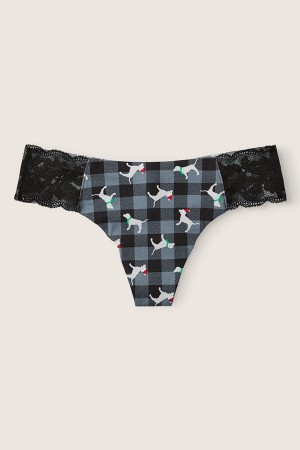 Victoria's Secret No Show Tanga Knicker Siva | XSYDM-2309