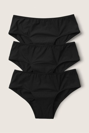 Victoria's Secret Period Pants Period Panty Hipster Knickers 3 Pack Čierne | BTOHF-8641