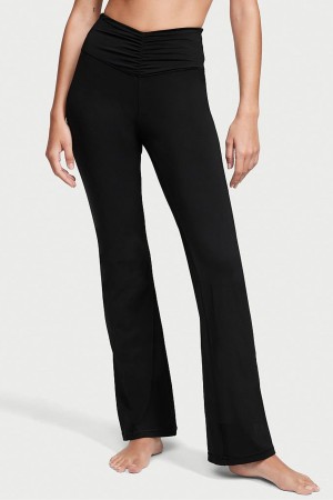 Victoria's Secret Ruched Siroke Topanky Leg Flare Legging Čierne | XTUHR-8739